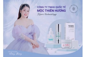 MỘC THIÊN HƯƠNG NHẬN GIẢI THƯỞNG THƯƠNG HIỆU VÀNG - DOANH NHÂN THỜI ĐẠI MỚI